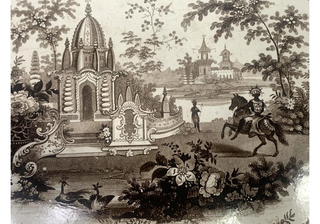 XIXe siècle Antique plat Statfordshire avec guerriers de temple en vente