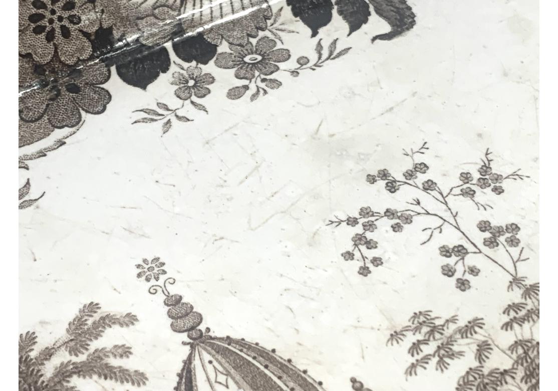 Antique plat Statfordshire avec guerriers de temple en vente 1