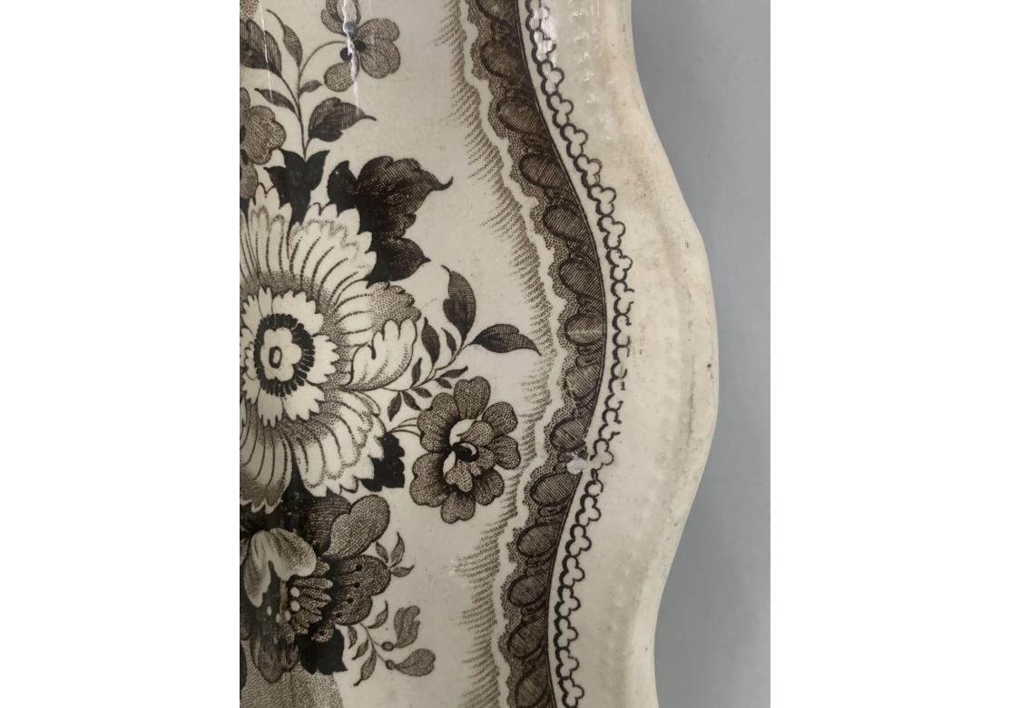 Antique plat Statfordshire avec guerriers de temple en vente 2