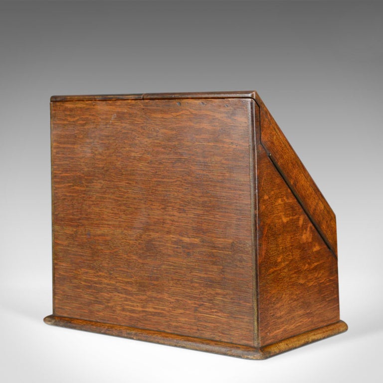Antique Stationery English, Victorian, Oak, Correspondence Chest at 1stDibs