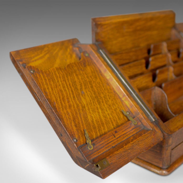 Antique Stationery English, Victorian, Oak, Correspondence Chest For Sale at 1stdibs