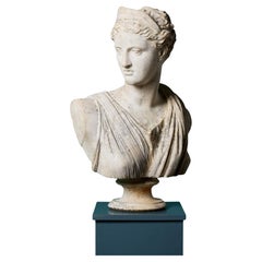 Antike Bildhauermarmorbüste der Diana aus Diana