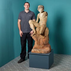 Antique Statue of a Shepherd Boy After Bertel Thorvaldsen