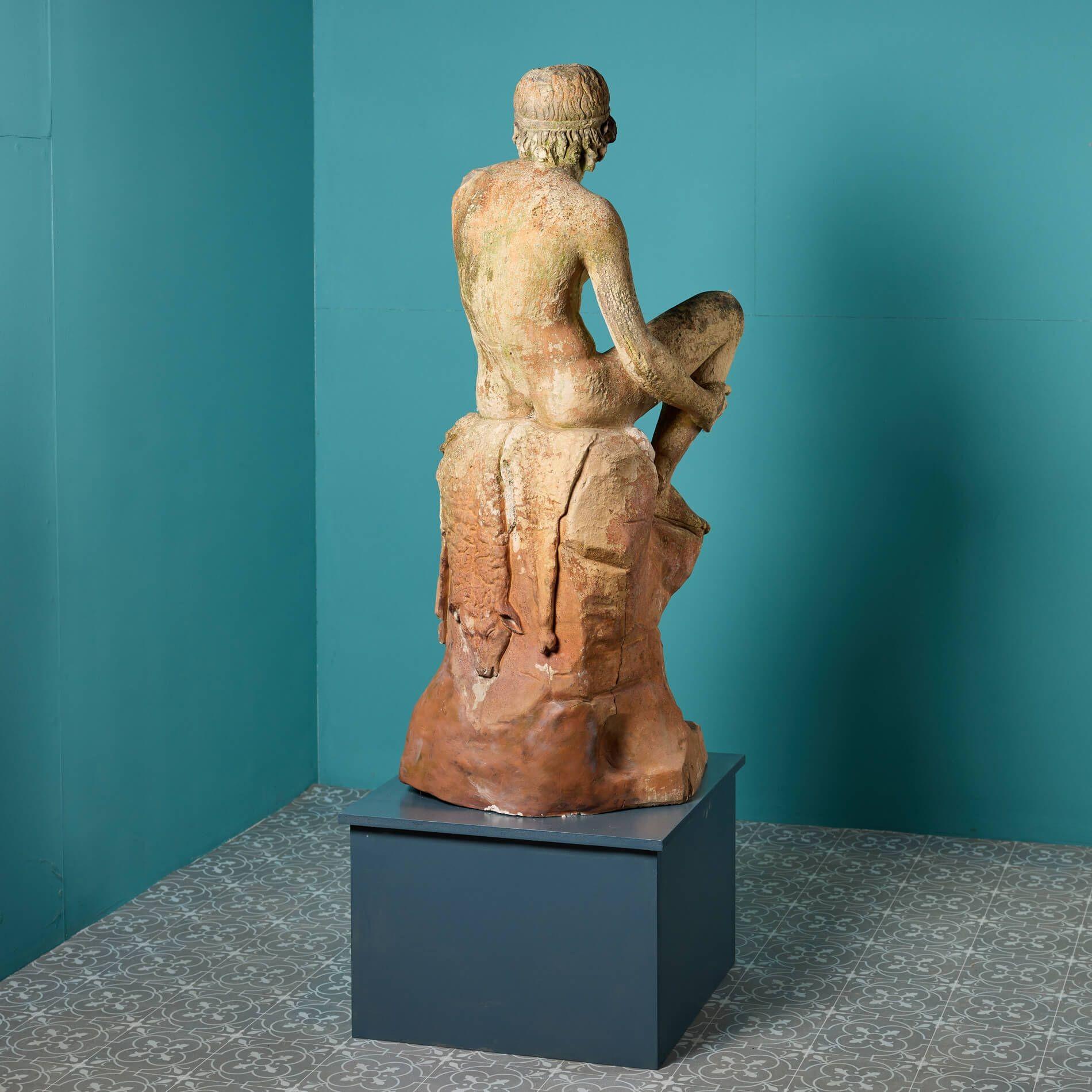 Antike Statue eines Hirtenjungen nach Bertel Thorvalsden (Grand Tour) im Angebot