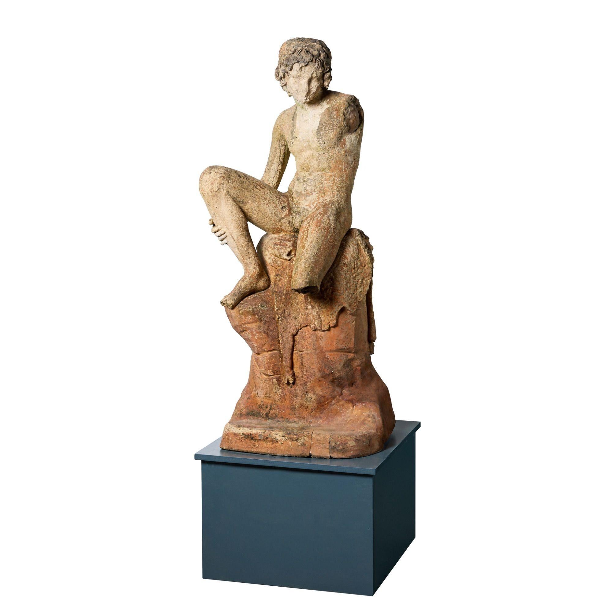 Antike Statue eines Hirtenjungen nach Bertel Thorvalsden (Englisch) im Angebot
