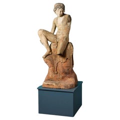 Antike Statue eines Hirtenjungen nach Bertel Thorvalsden