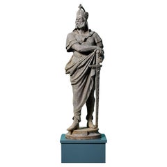 Antike Gartenstatue von Charlemagne (Charles der Große)