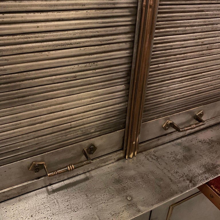 Antique Steel and Brass Roll Top Valuables Safe Display For Sale at 1stDibs roll top