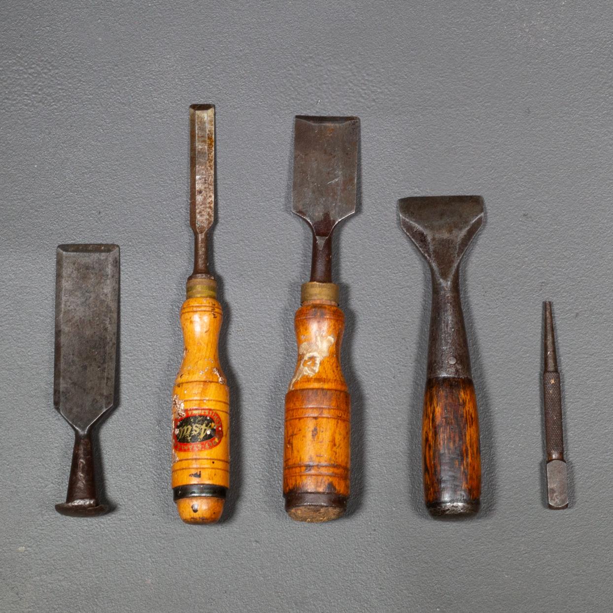 Antike Stahl- und Holzschalen aus Stahl (Industriell) im Angebot