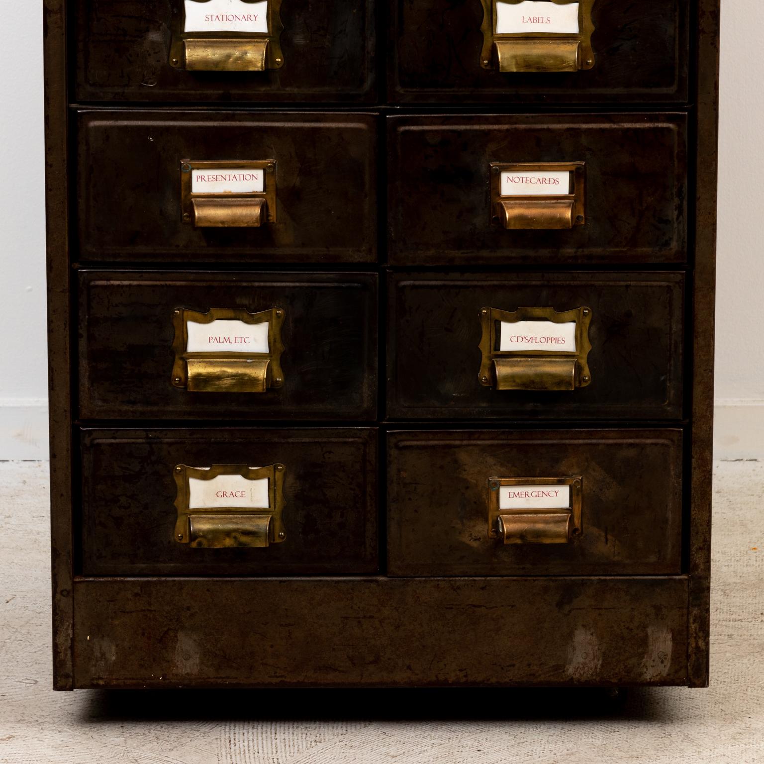 20th Century Antique Steel File Cabinet