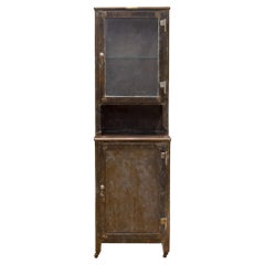 Antique Steel Hospital Operating Room Supply and Instrument Cabinet, circa 1930