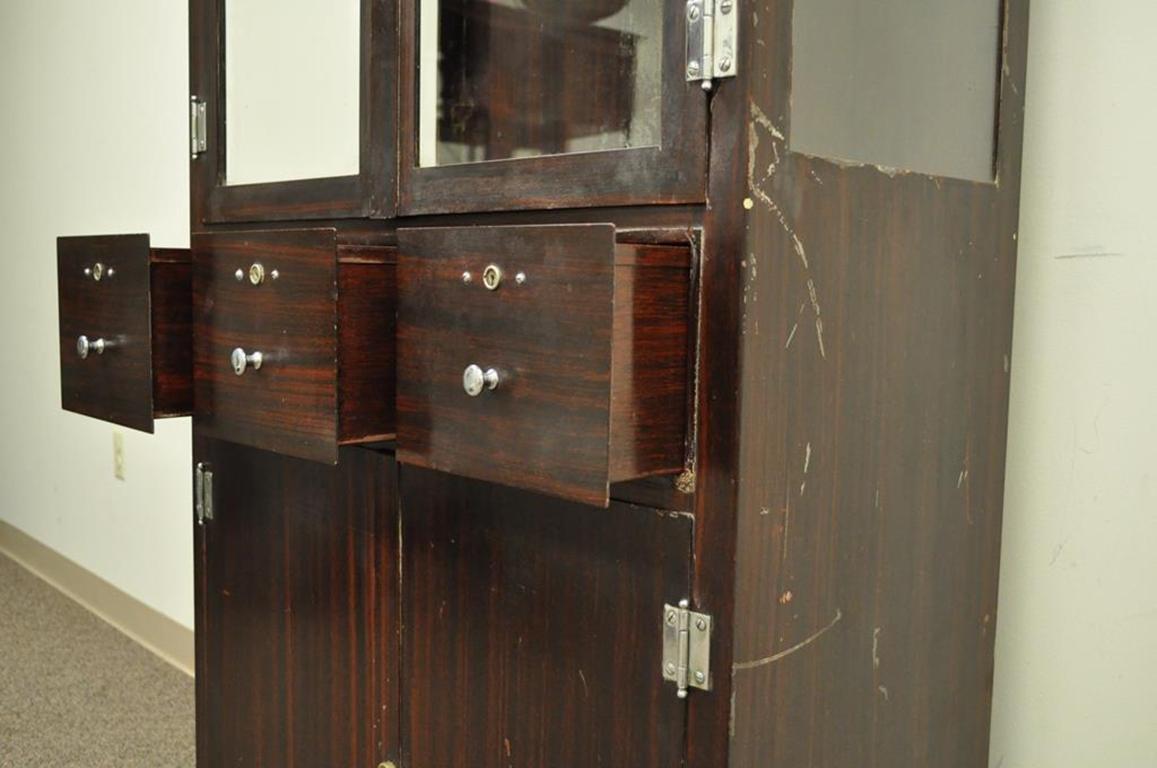 vintage metal dental cabinet for sale