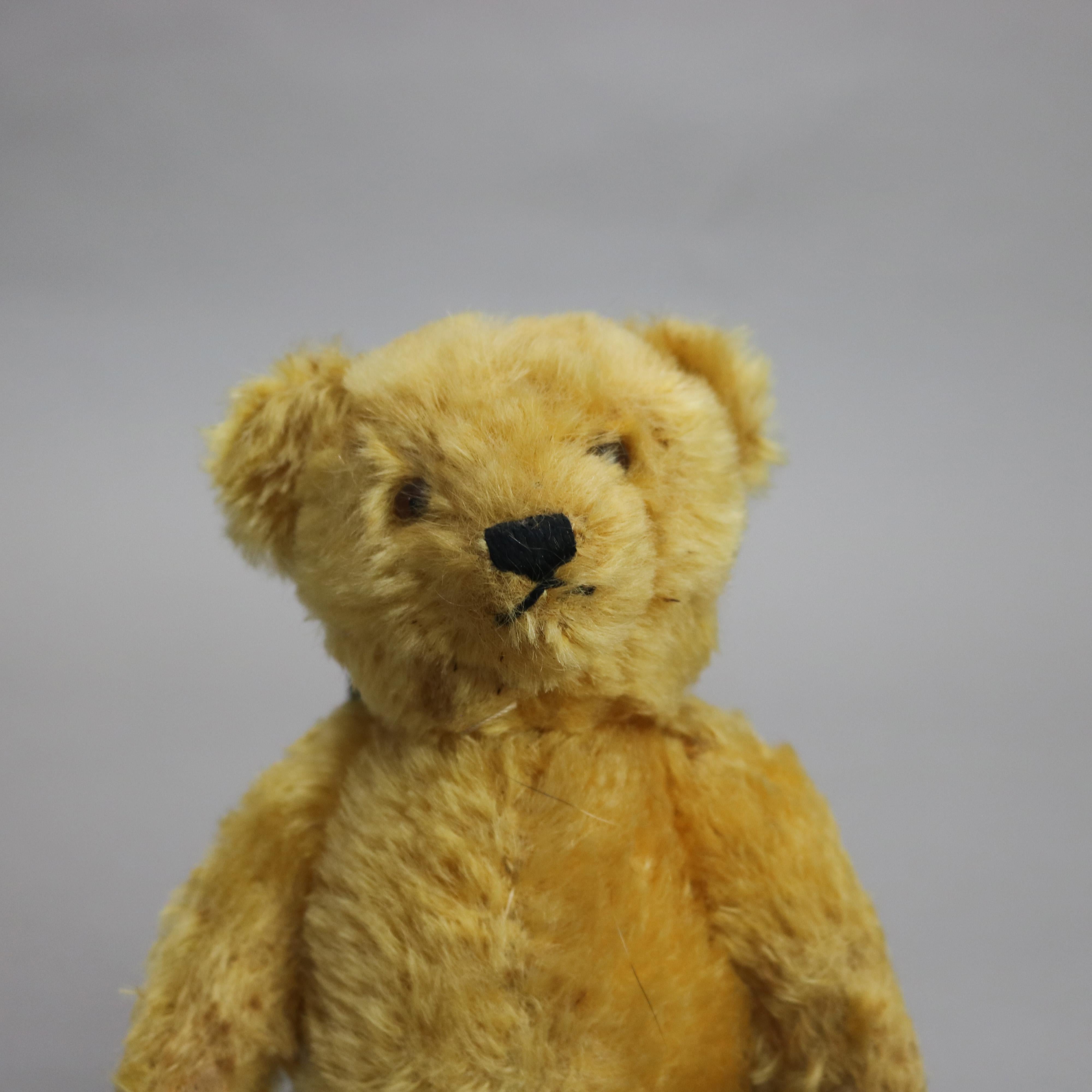Antique Steiff Mohair Teddy Bear with Signature Seal C1930

Measures- 8.75