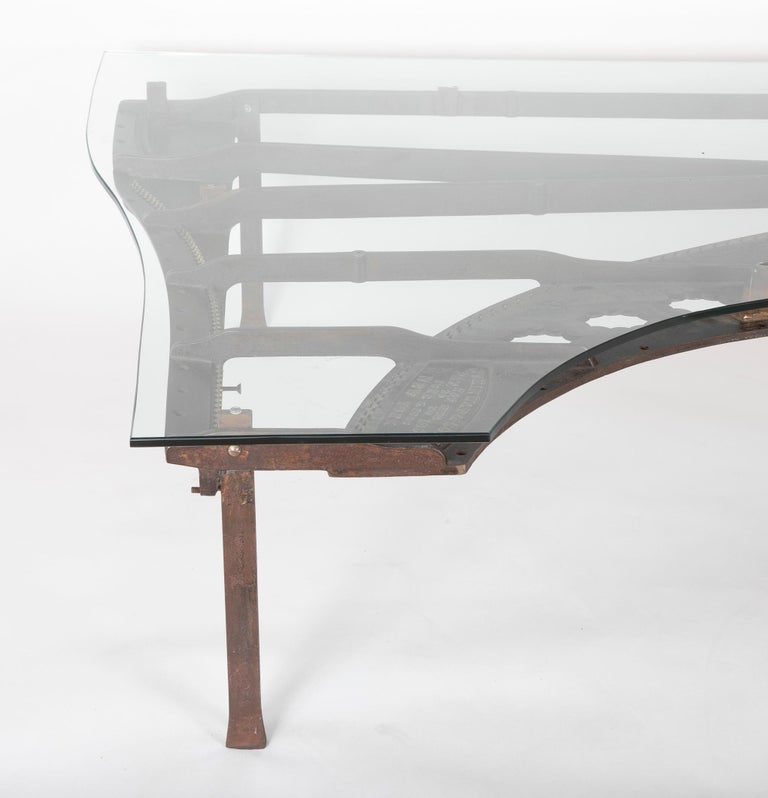 Antique Steinway Cast Iron Piano Frame Model a Grand Piano Now a Coffee