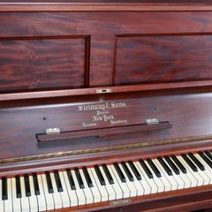 Antique Steinway & Sons Mahogany Upright Piano, circa 1864