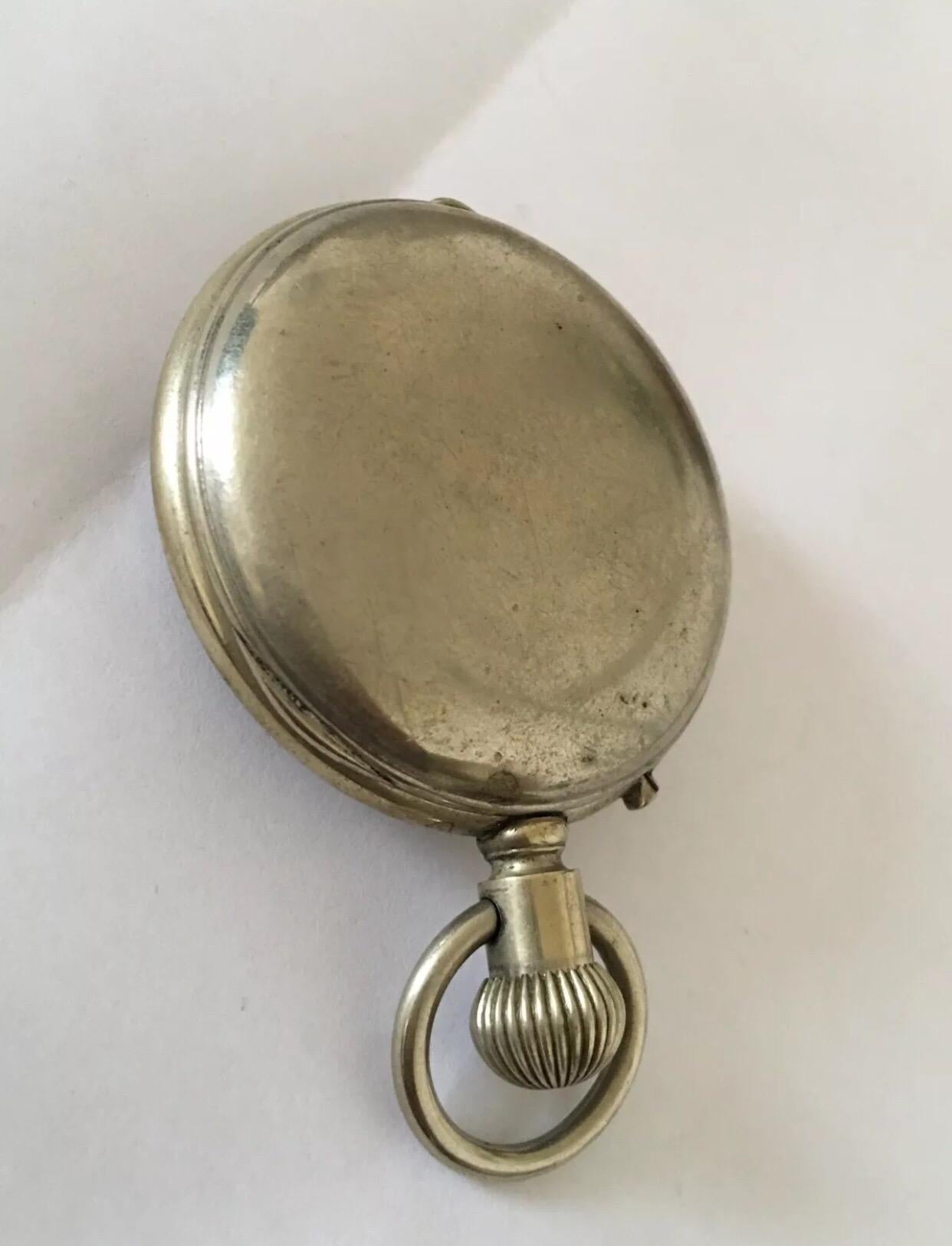 Antike mechanische Taschenuhr mit Stiefeln, Anstecknadelfassung im Zustand „Gut“ im Angebot in Carlisle, GB