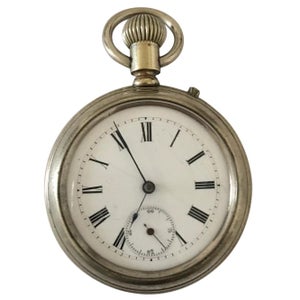 Montre De Poche Vintage En Alliage - Ruban Violet Et Bleu, Cadeau Romantique Pour Saint-Valentin, Noël, Anniversaire