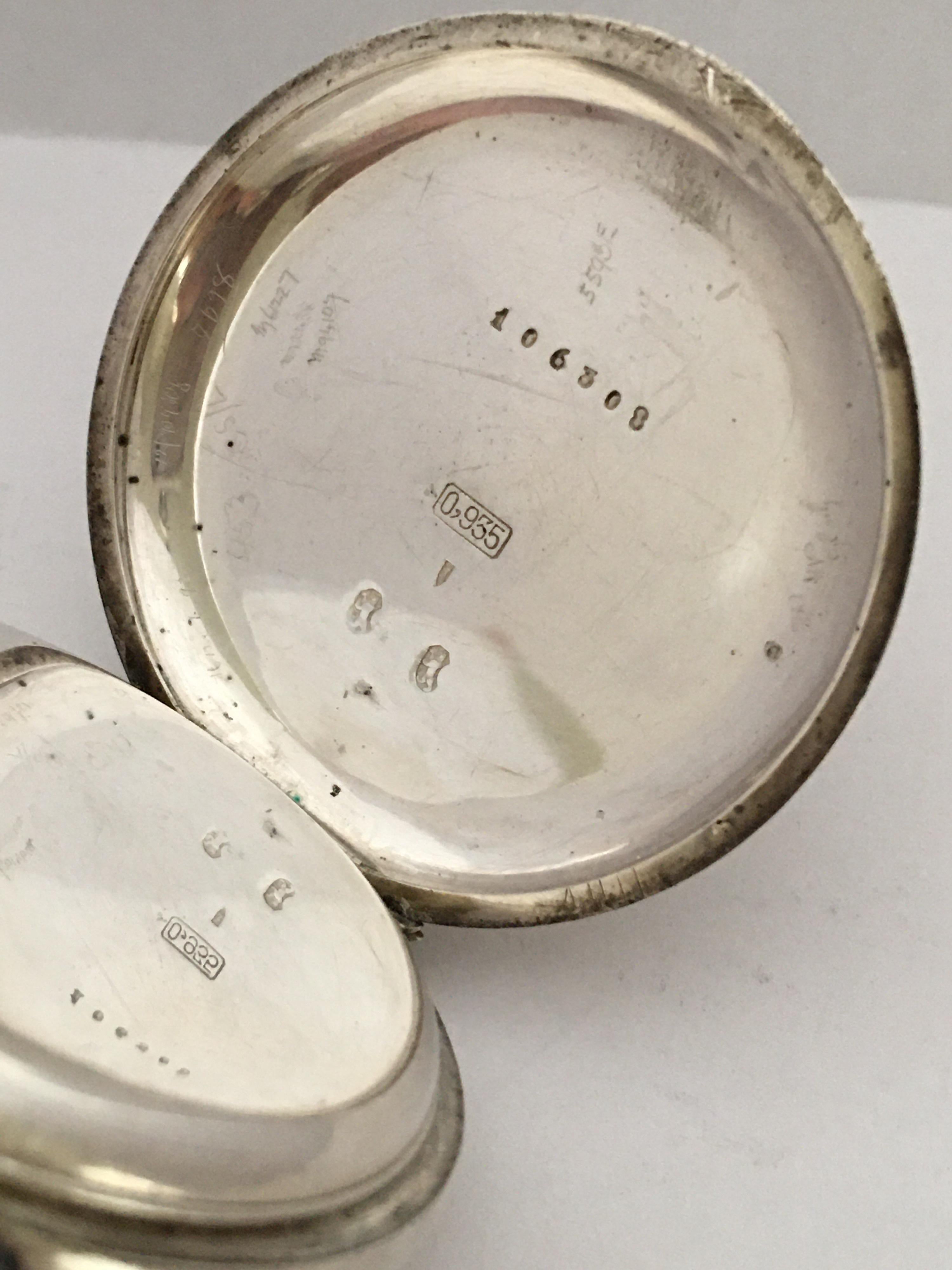old silver pocket watch