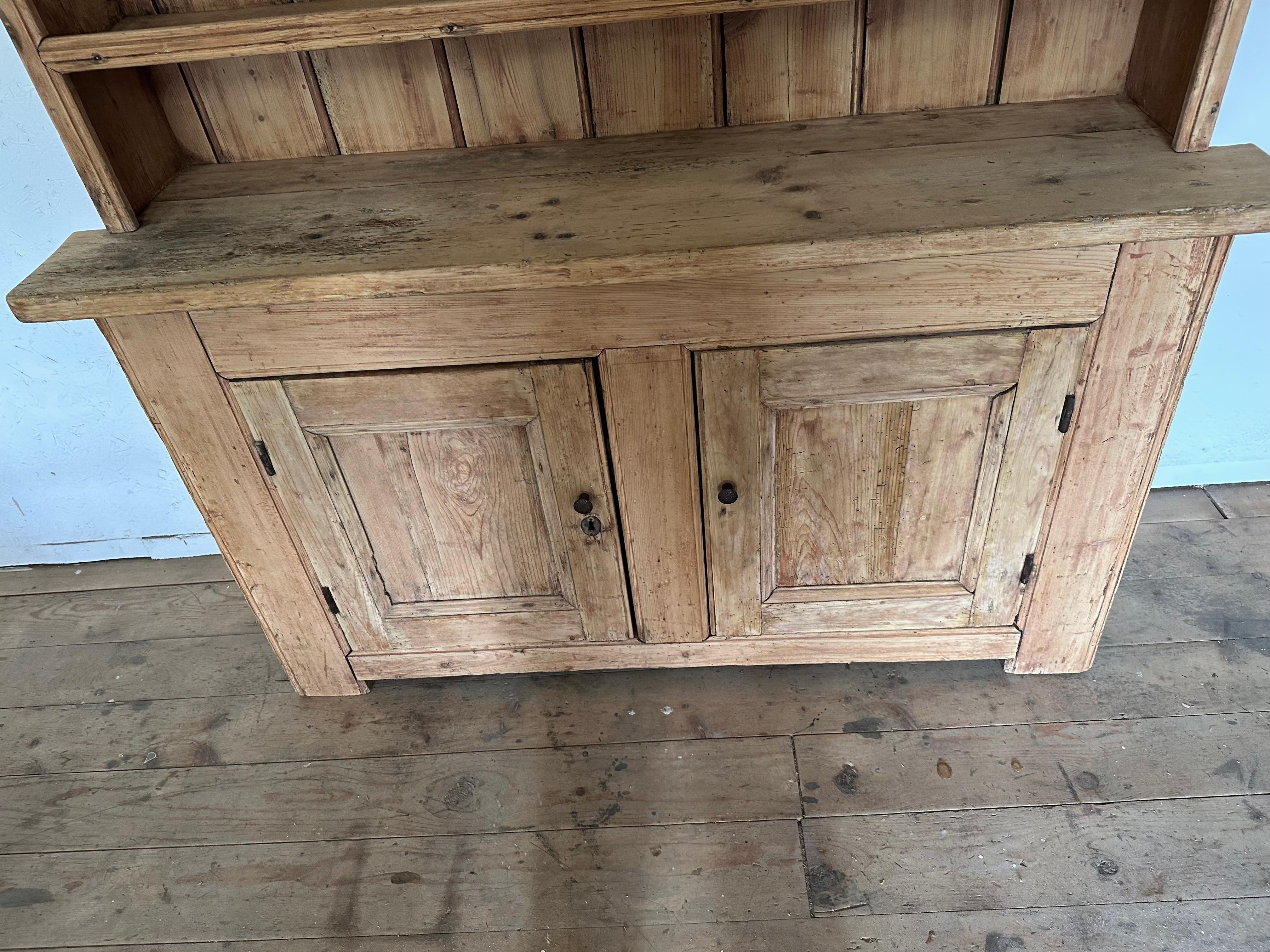 19th Century English Pine Dresser For Sale 8