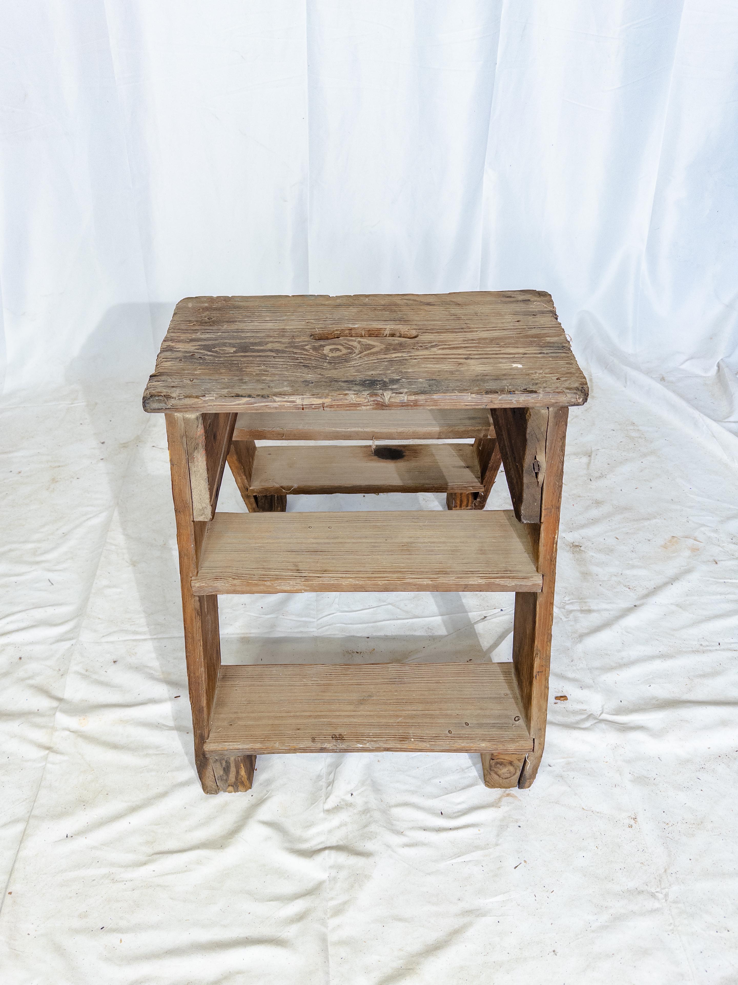 American Antique Step Stool For Sale