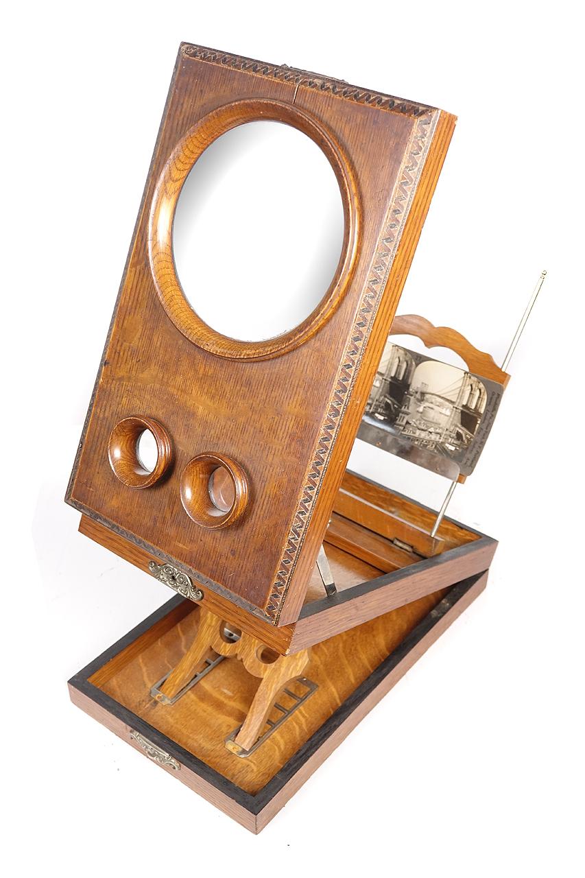 antique stereoscope viewer