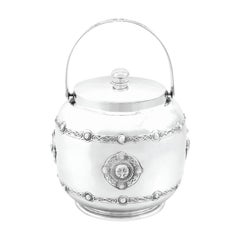 Antique Sterling Biscuit Barrel by Liberty & Co Ltd