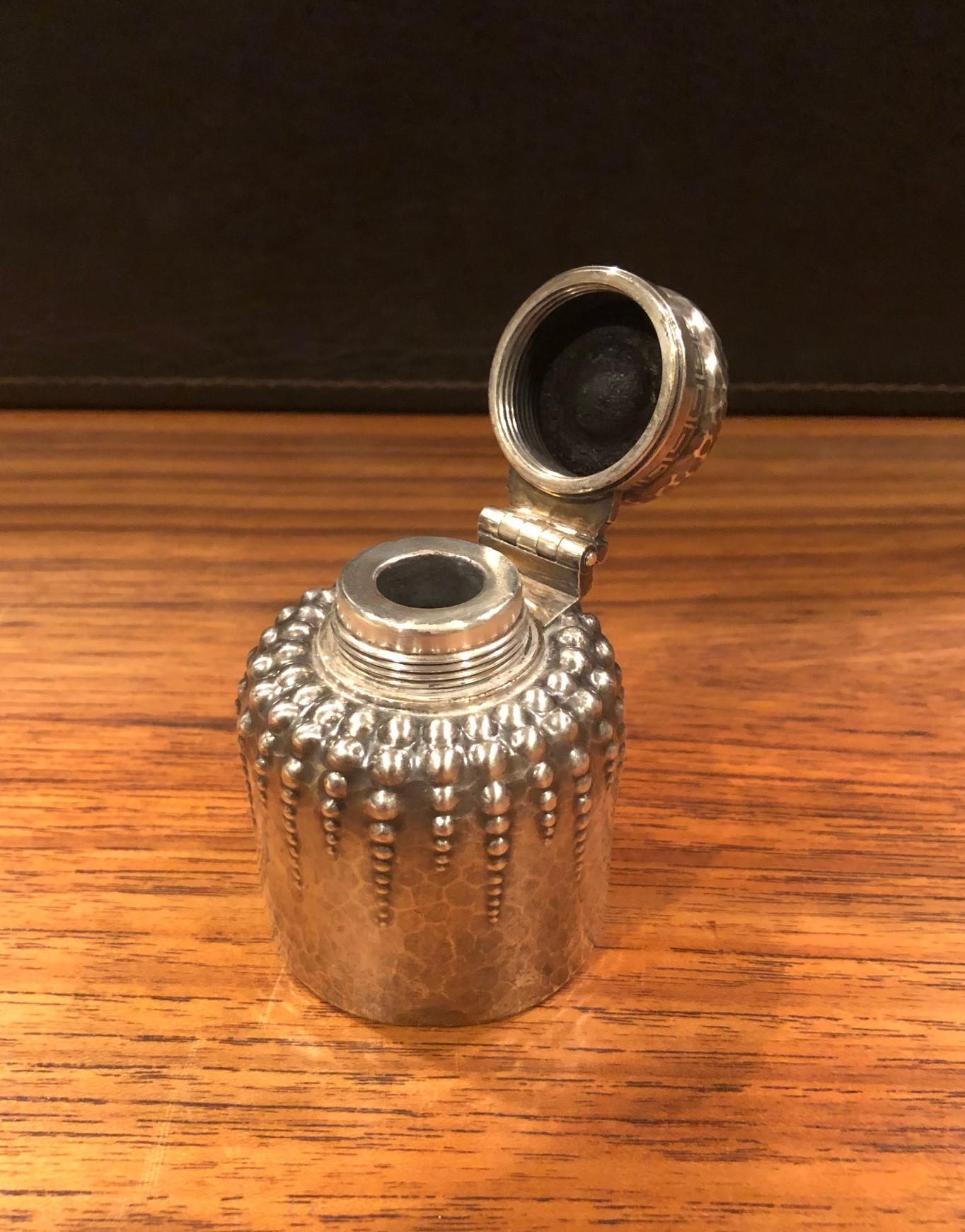 American Antique Sterling Inkwell by Tiffany & Co.