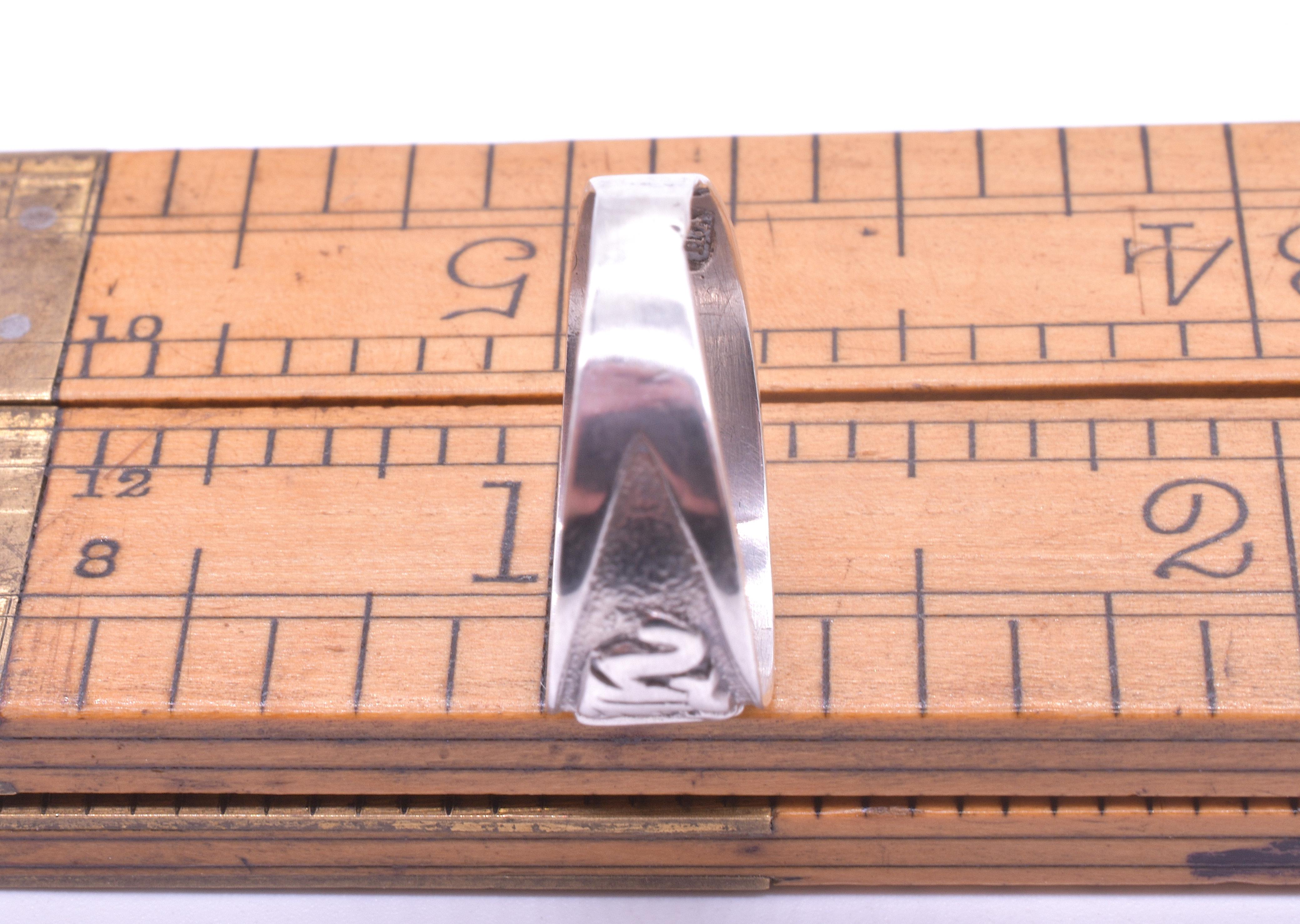 Antique Sterling Mizpah Ring Hallmarked 1908 5