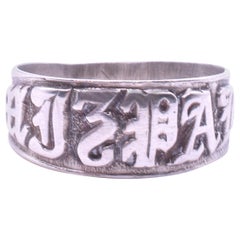 Antique Sterling Mizpah Ring Hallmarked 1908