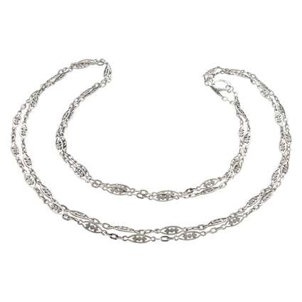 Antique Sterling Necklace, circa 1910, Austria at 1stDibs
