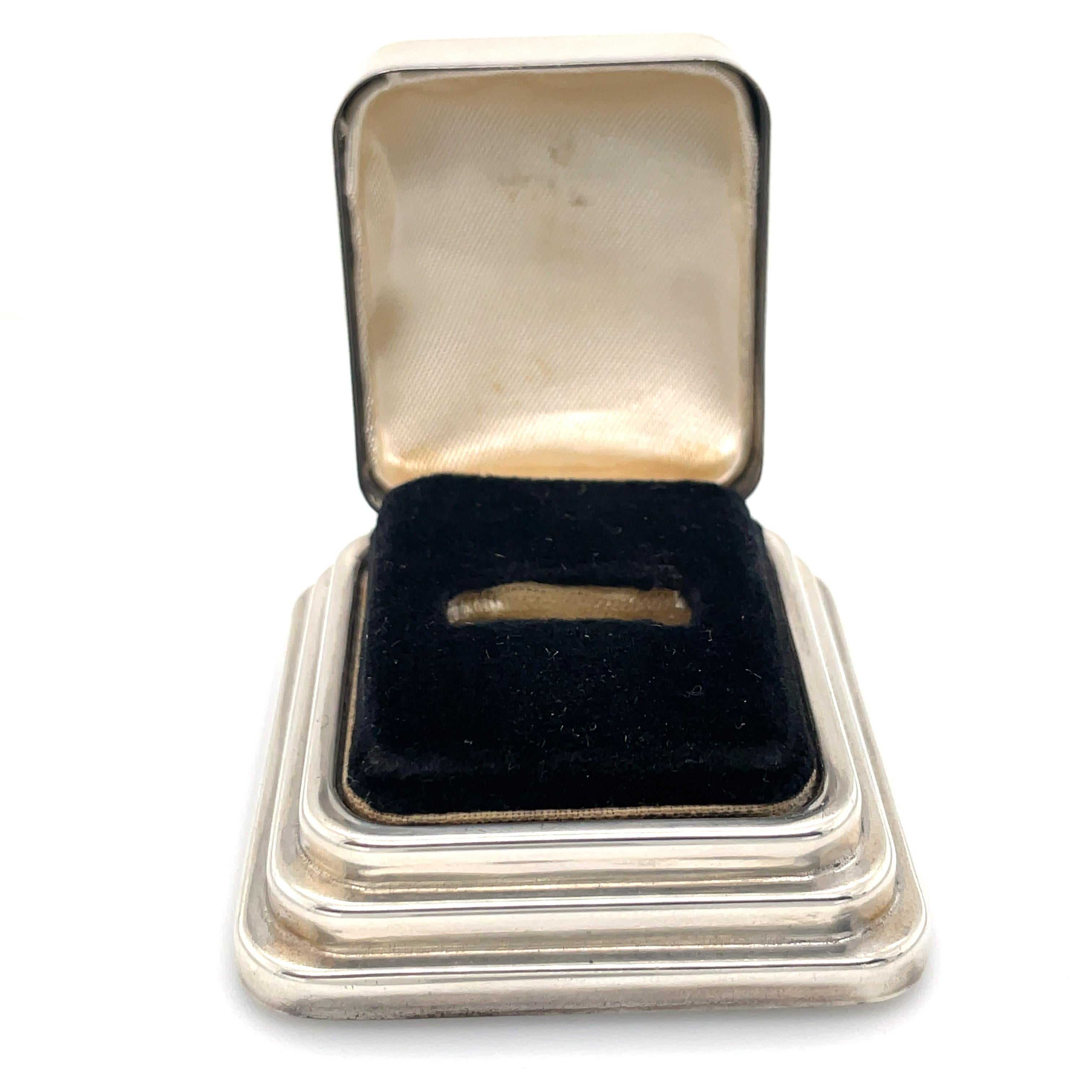 antique silver ring box