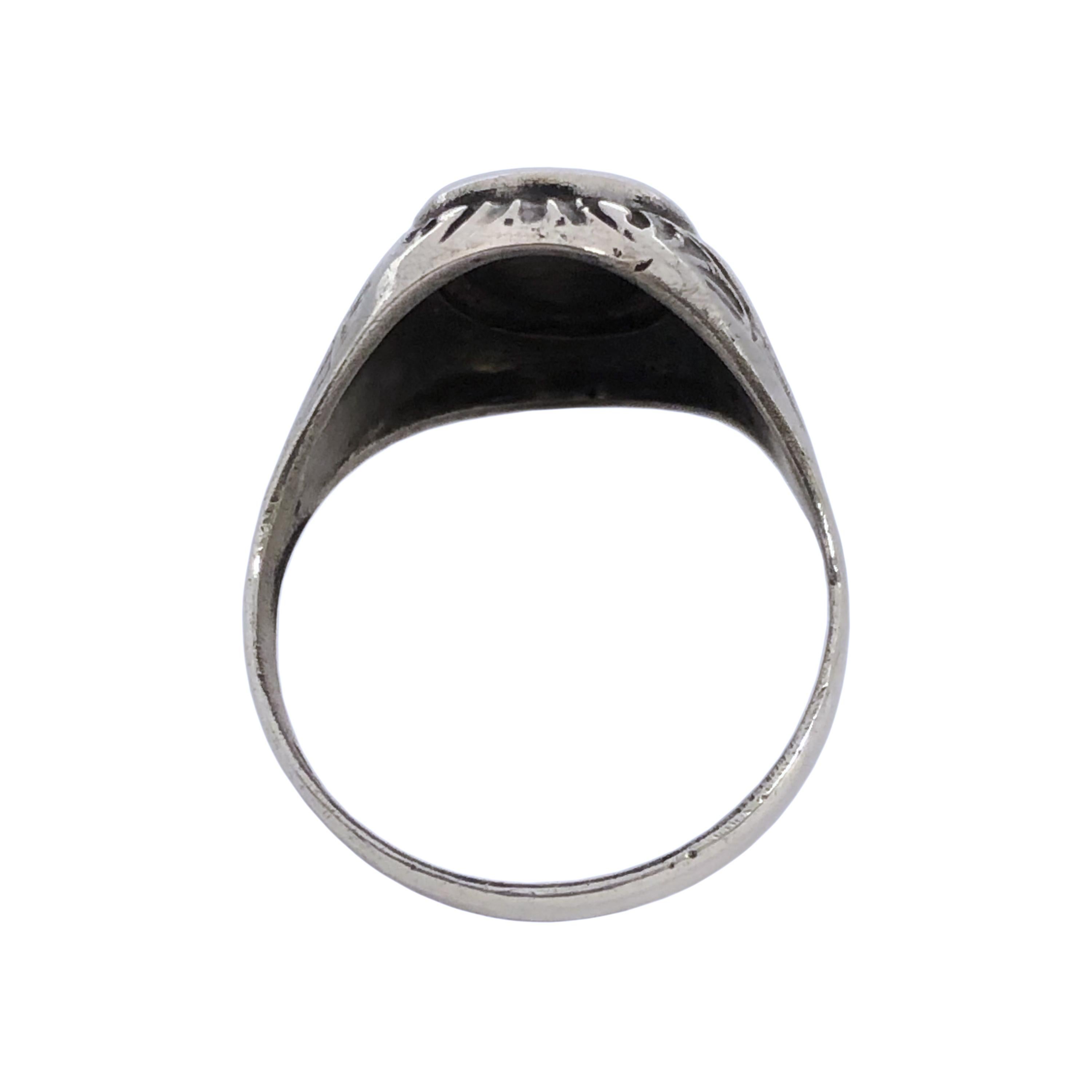 Women's or Men's Antique Sterling Signet Ring