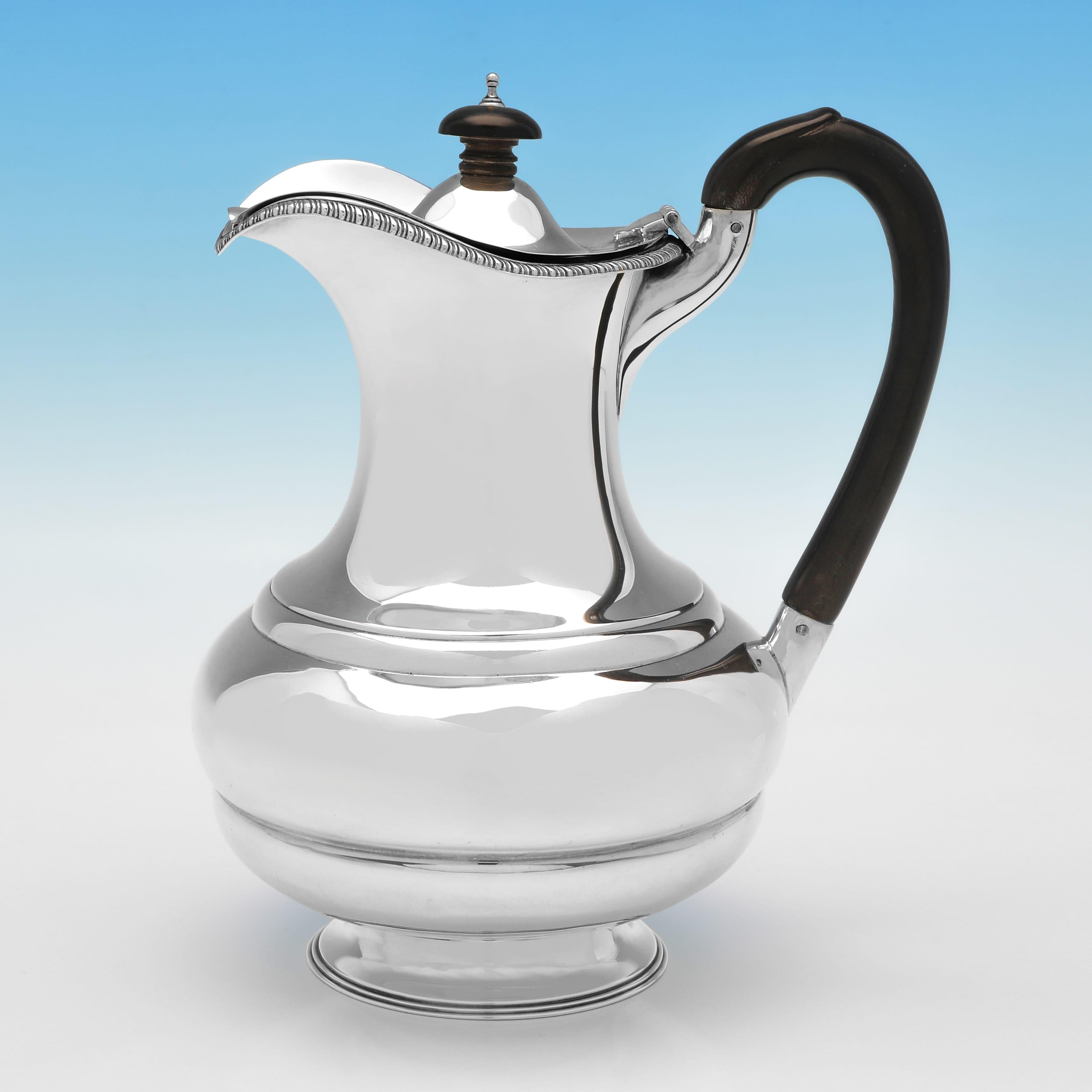 Early 20th Century Antique Sterling Silver 5 Piece Tea Set - Hallmarked London 1922 For Sale