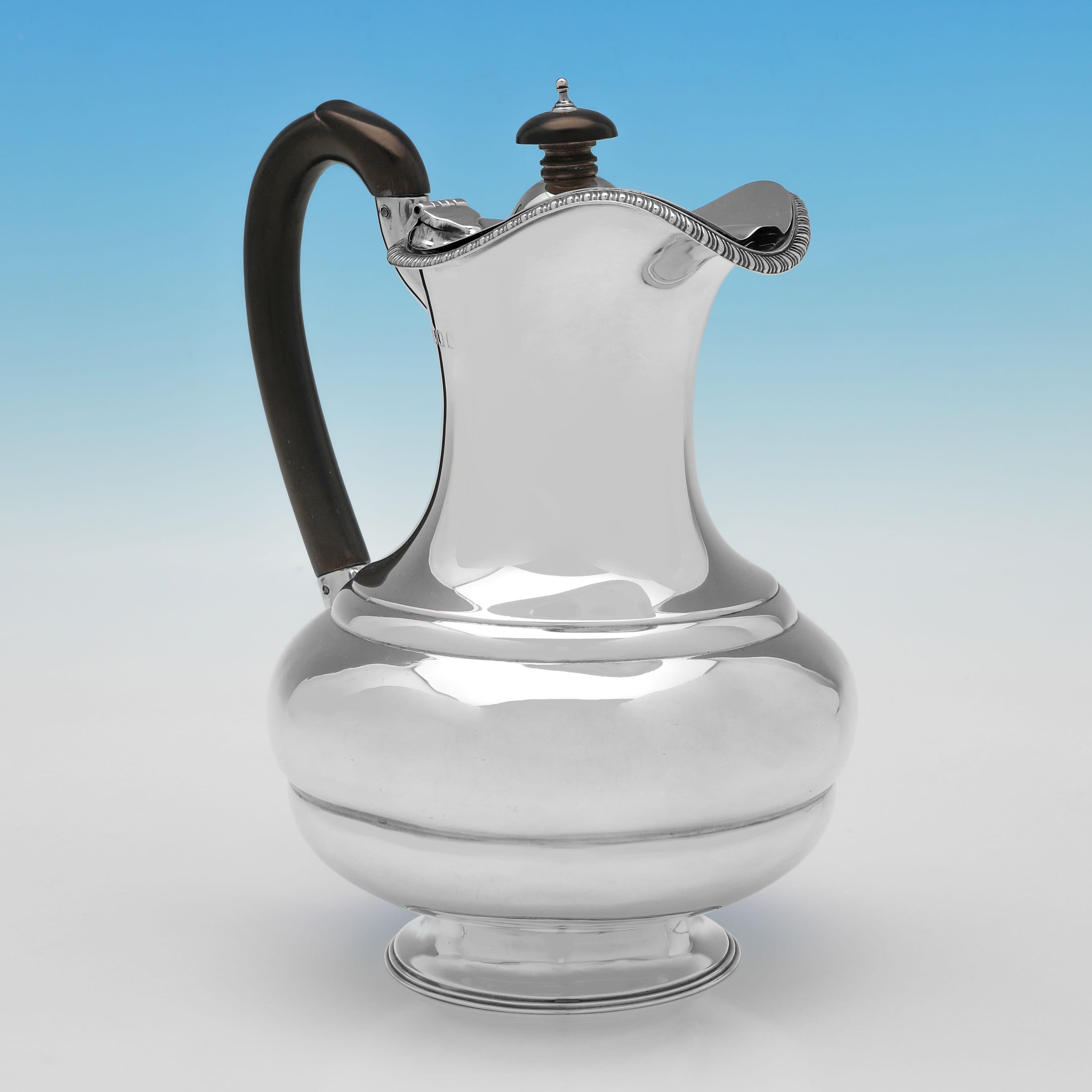 Antique Sterling Silver 5 Piece Tea Set - Hallmarked London 1922 For Sale 1