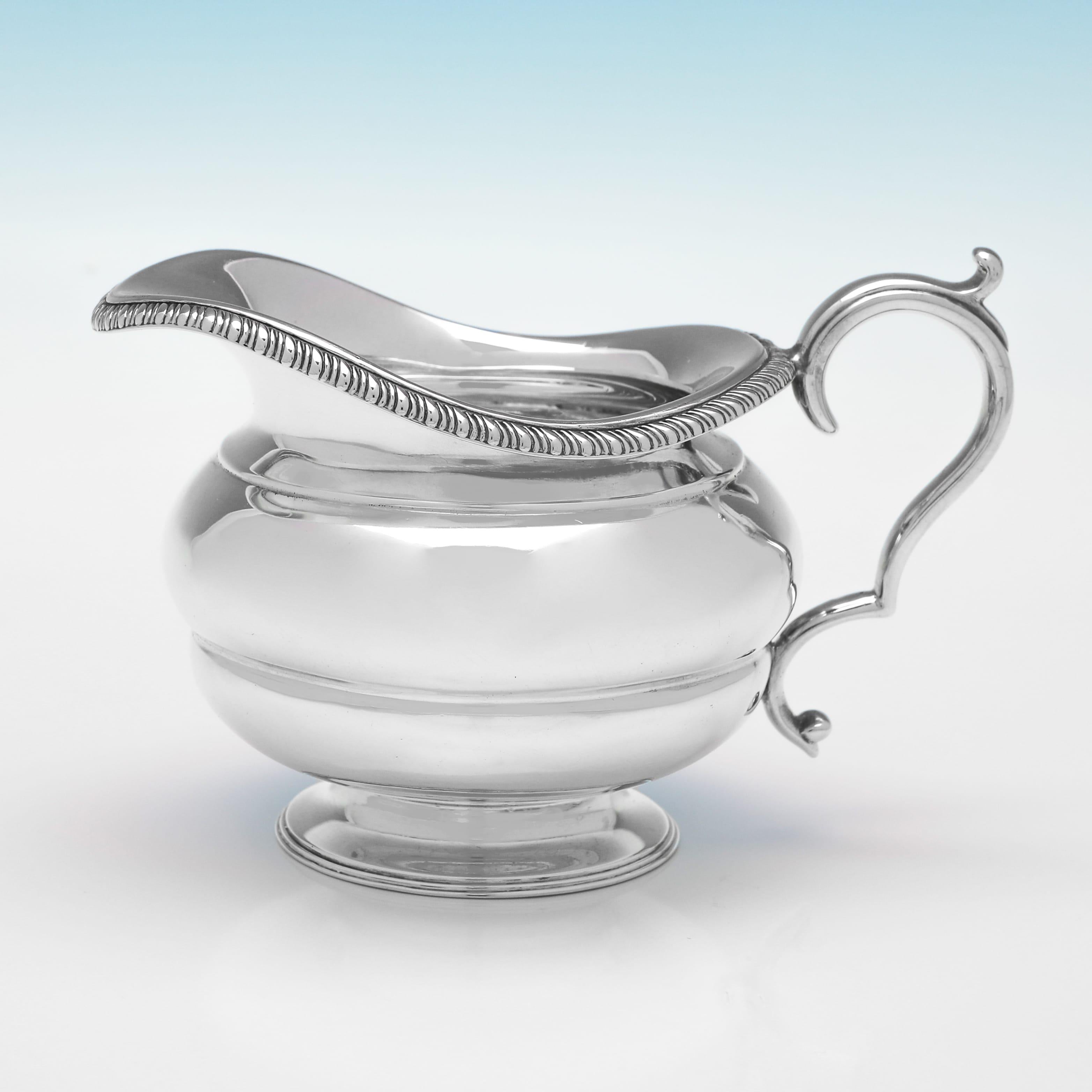 Antique Sterling Silver 5 Piece Tea Set - Hallmarked London 1922 For Sale 5