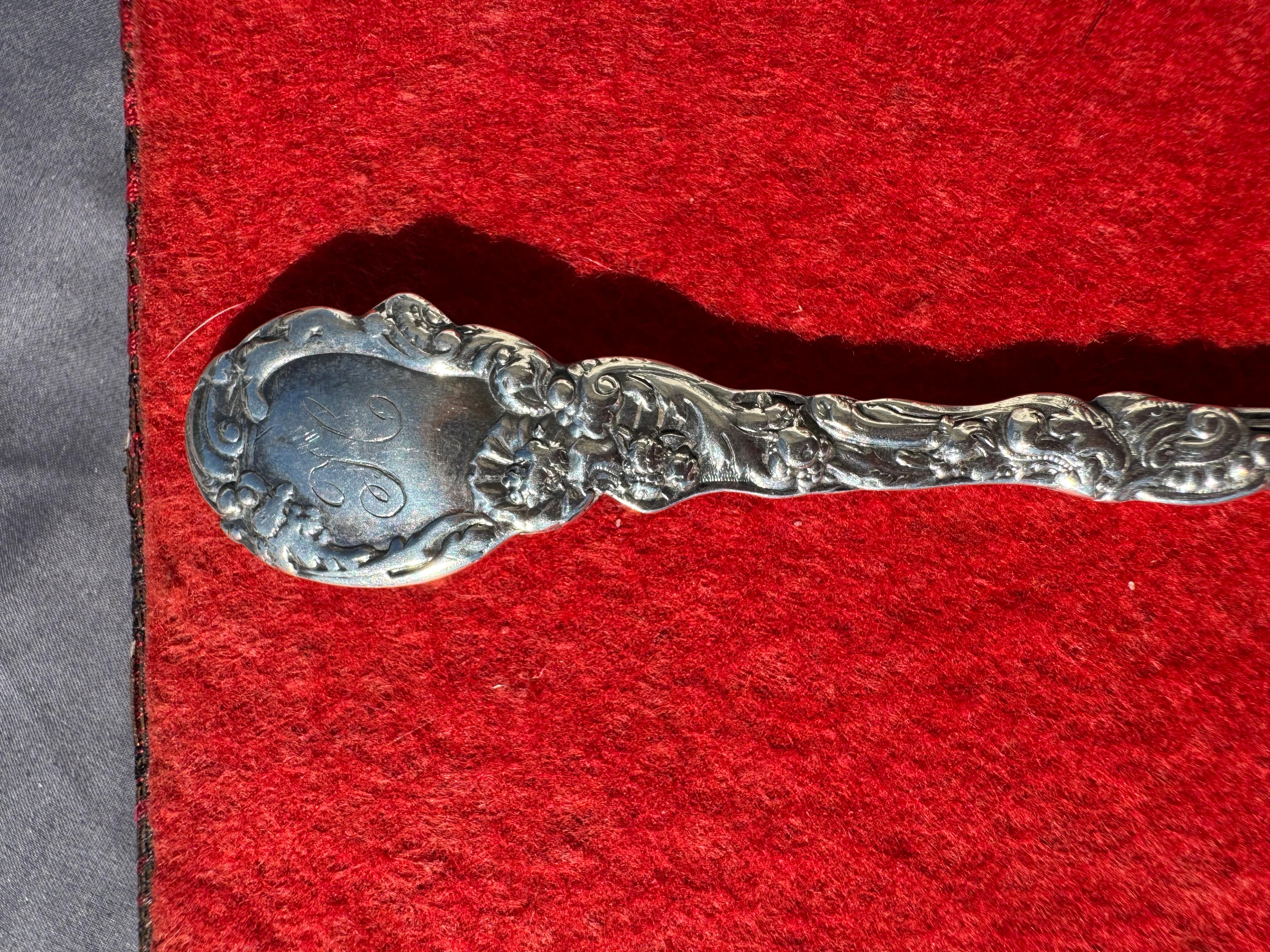 XX secolo Forchetta antica in argento sterling da 6