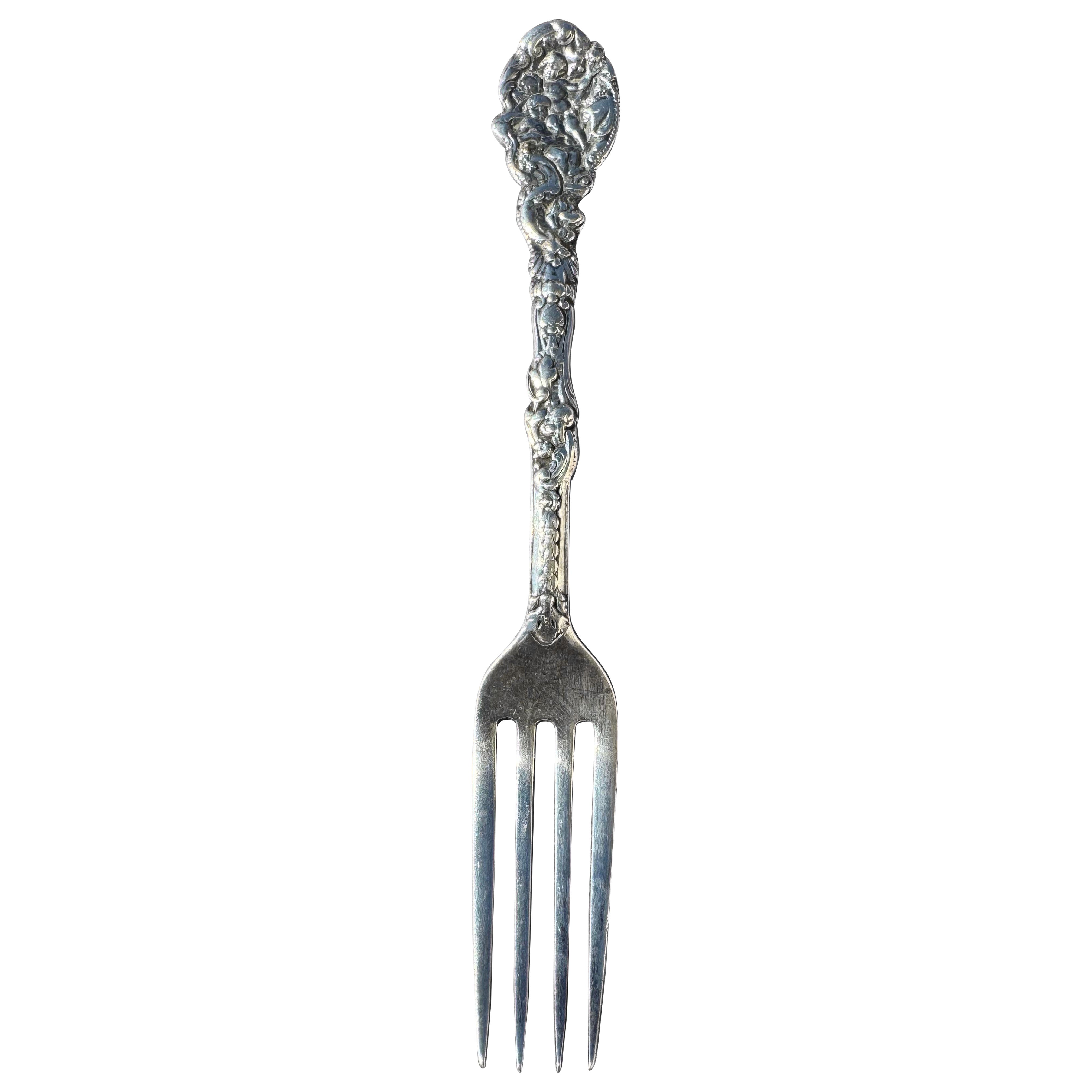 Antique Sterling Silver 6" Fork 34.35g