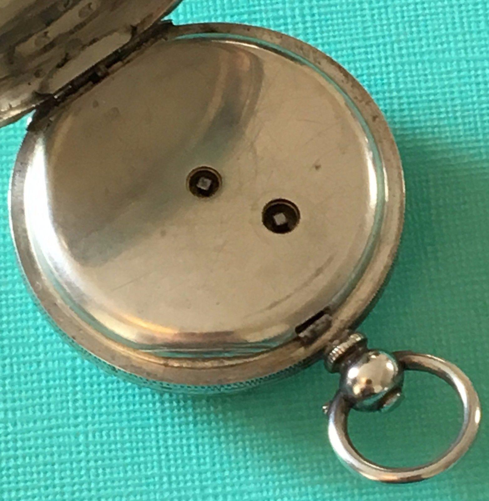 antique sterling silver pocket watch