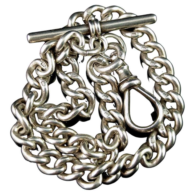 Anchor Chain in Sterling Silver, Stamps JOA For Sale at 1stDibs