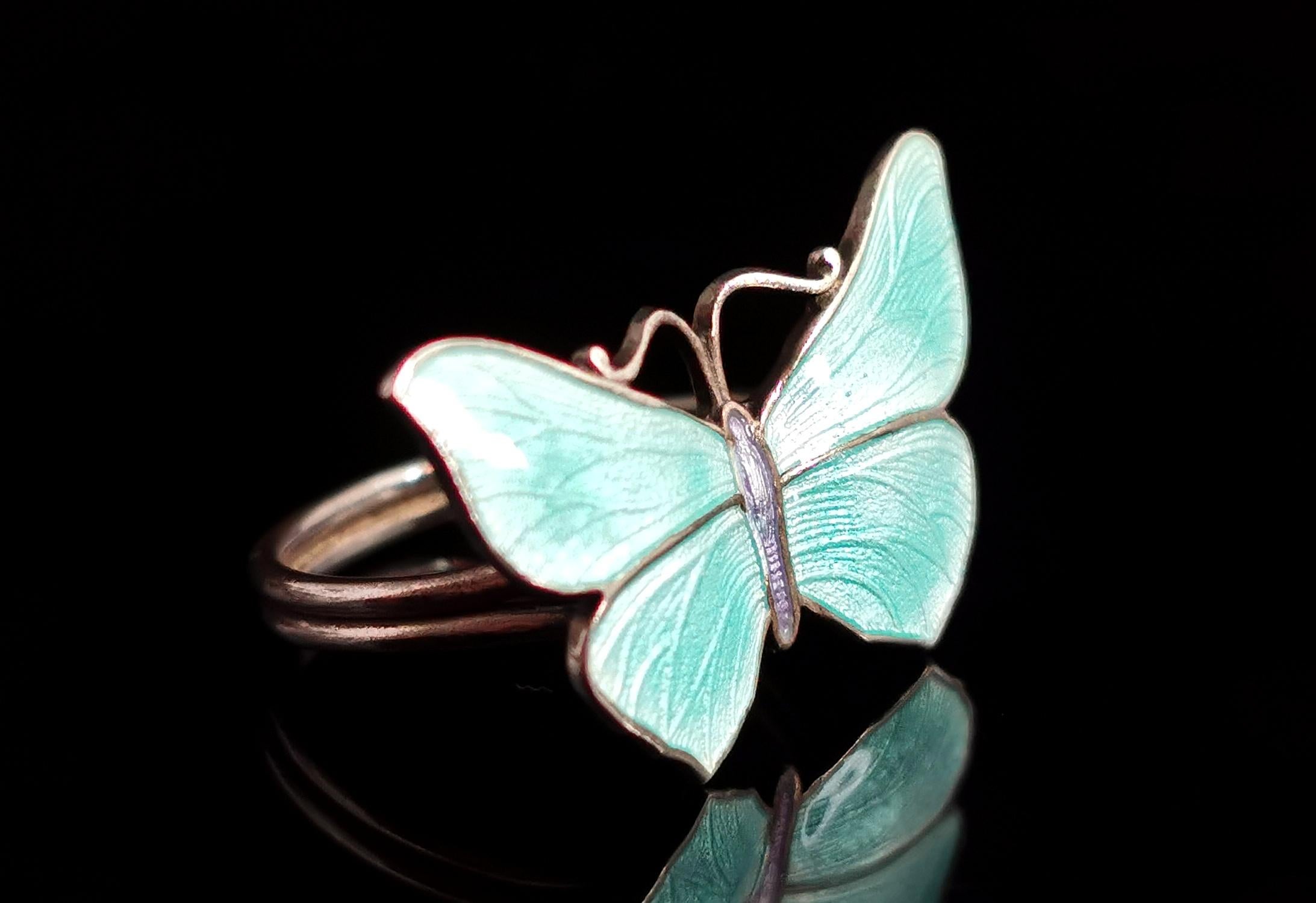butterfly rings sterling silver