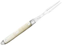 Antique Sterling Silver and Mother of Pearl Fruit Fork