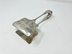 Antique Sterling Silver Asparagus Tongs