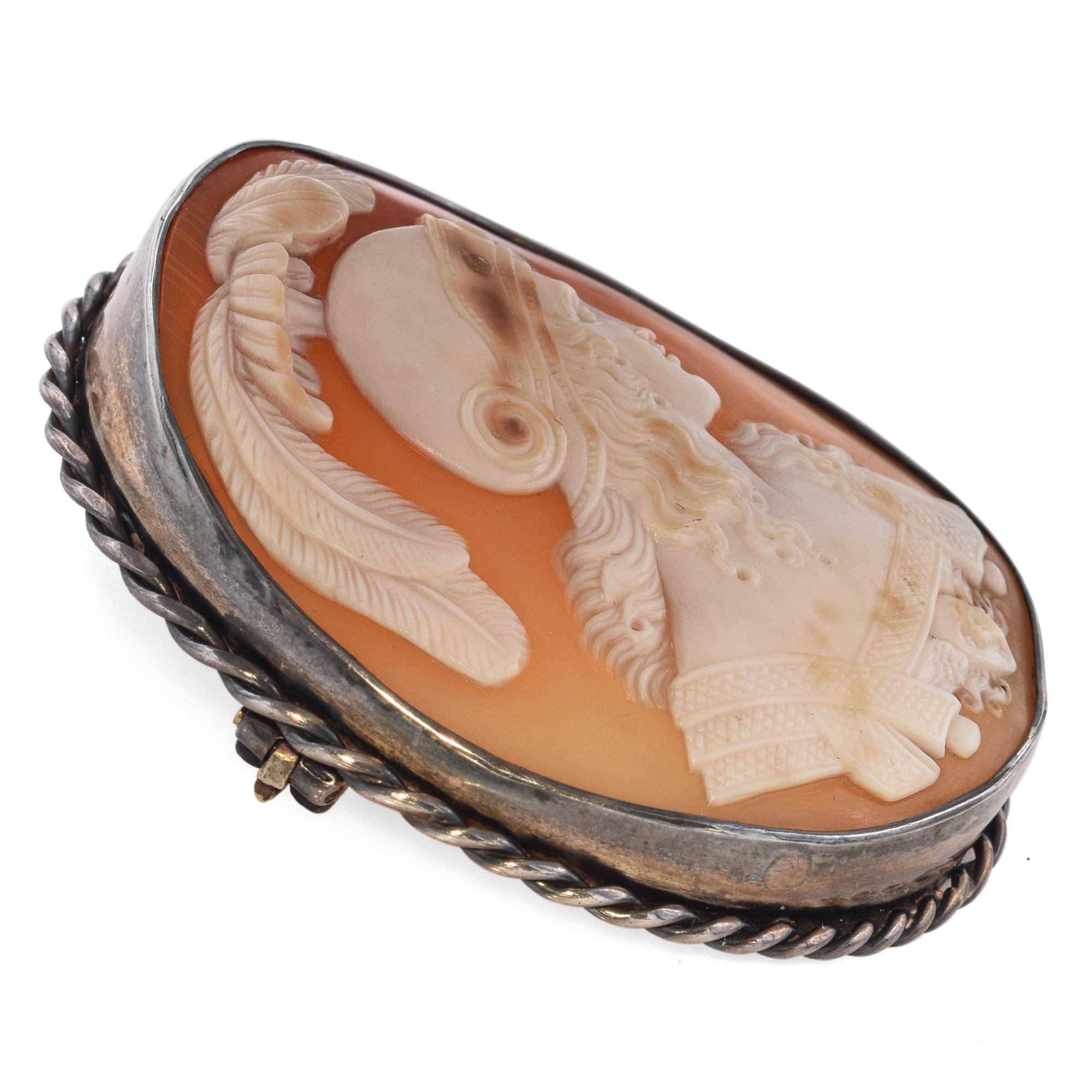 Antico ciondolo a cammeo Athena 