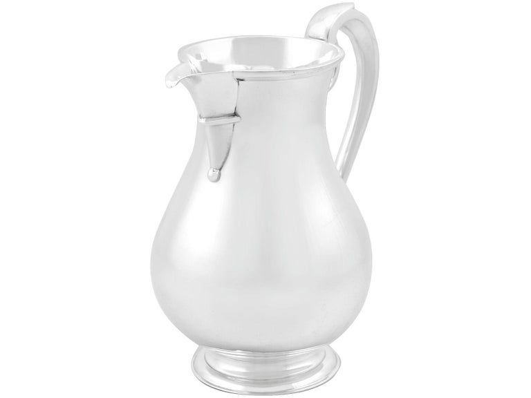 Antique Sterling Silver Beer / Water Jug For Sale at 1stDibs