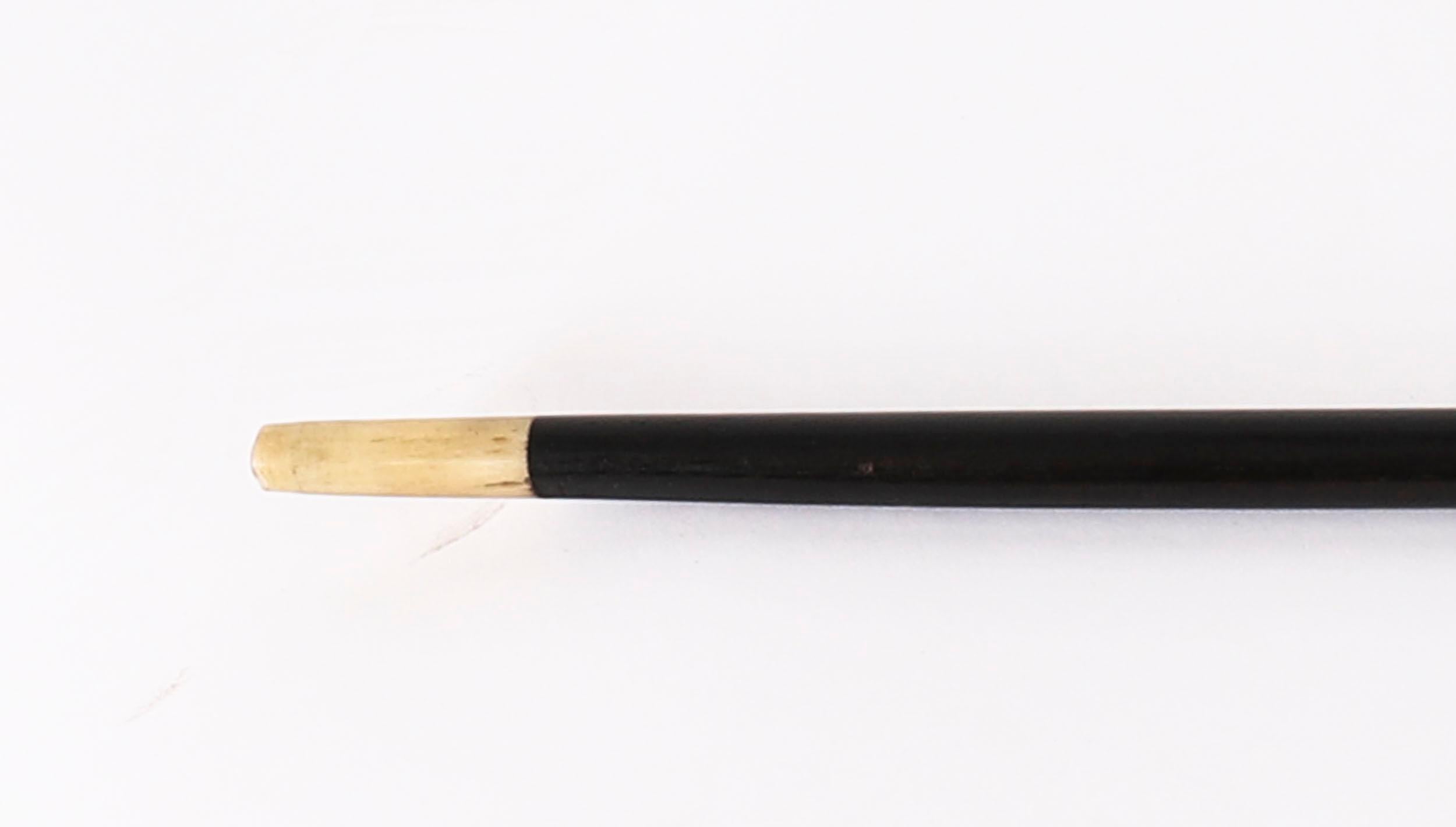 Antique Sterling Silver Bird Walking Stick Cane London 20th Century For Sale 5