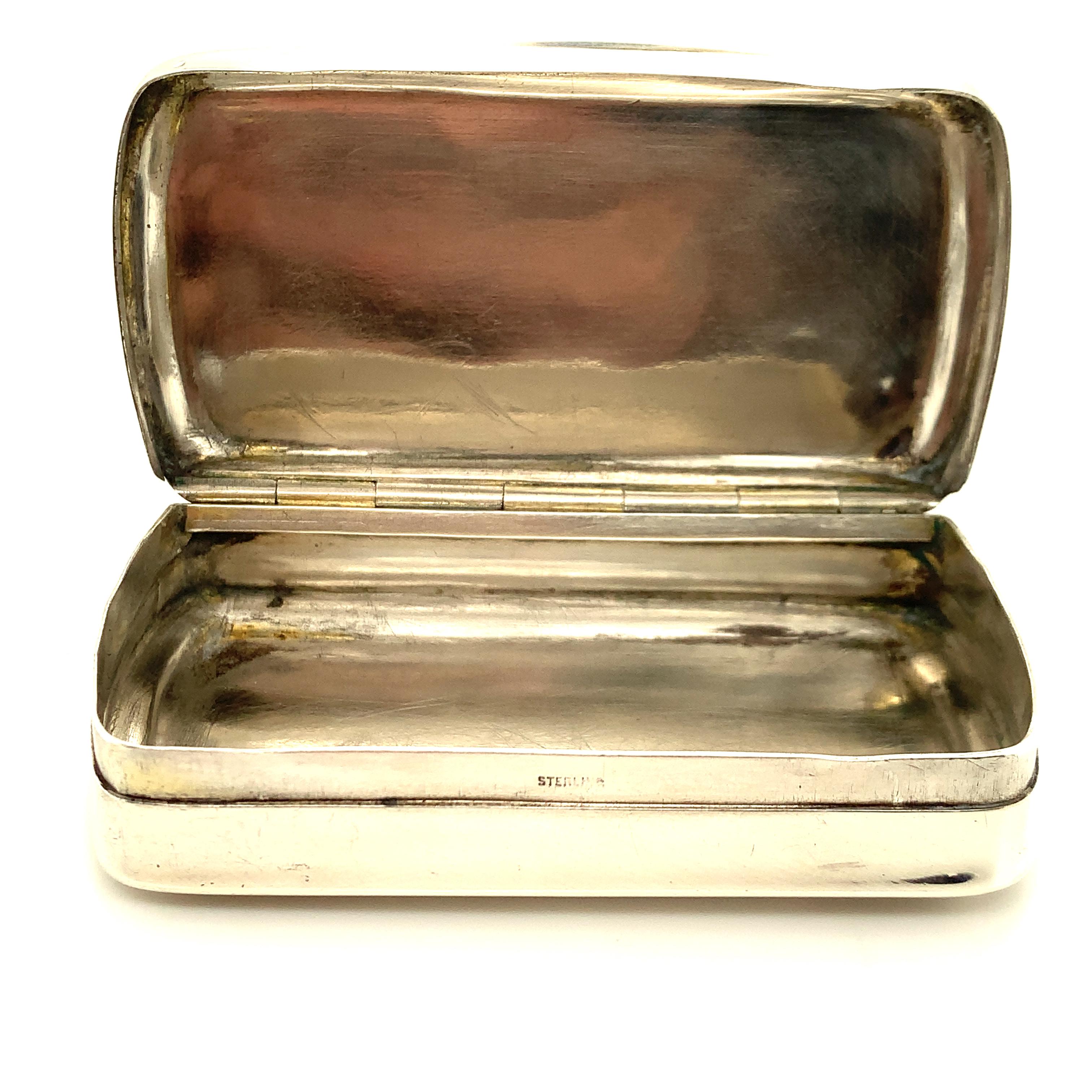 Antique Sterling Silver Box to My Mother In Good Condition For Sale In New York, NY