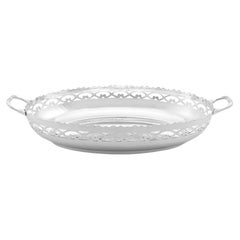 Antique Sterling Silver Bread Dish