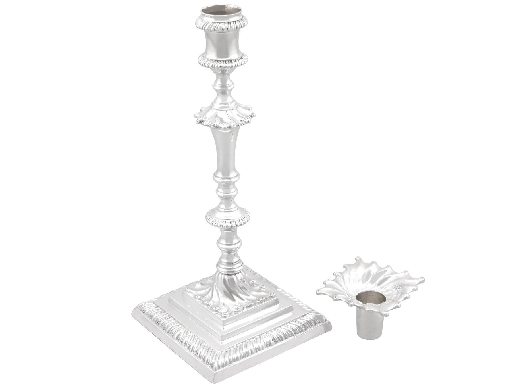 Antique Sterling Silver Candelabra For Sale 6
