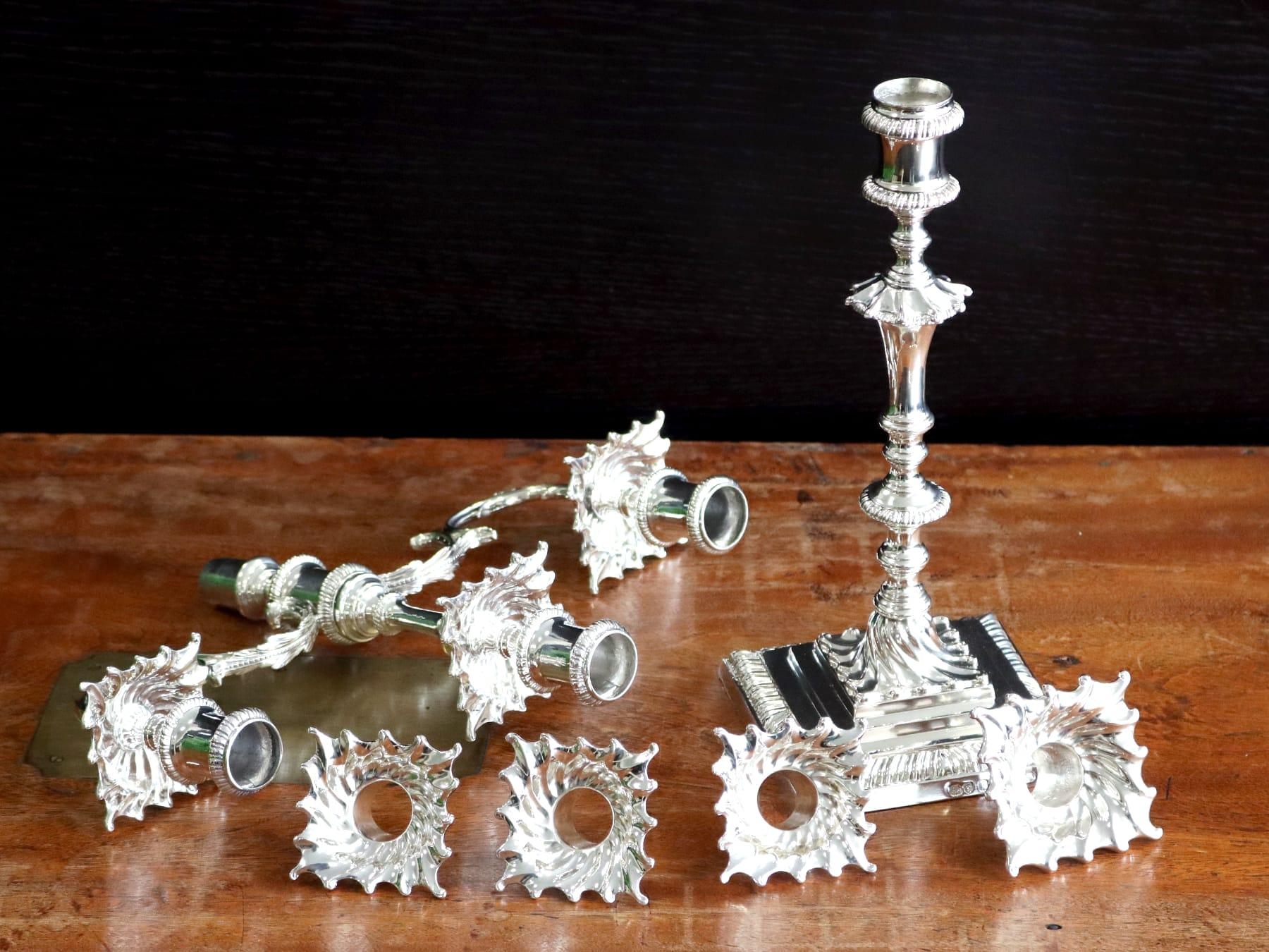Antique Sterling Silver Candelabra For Sale 1
