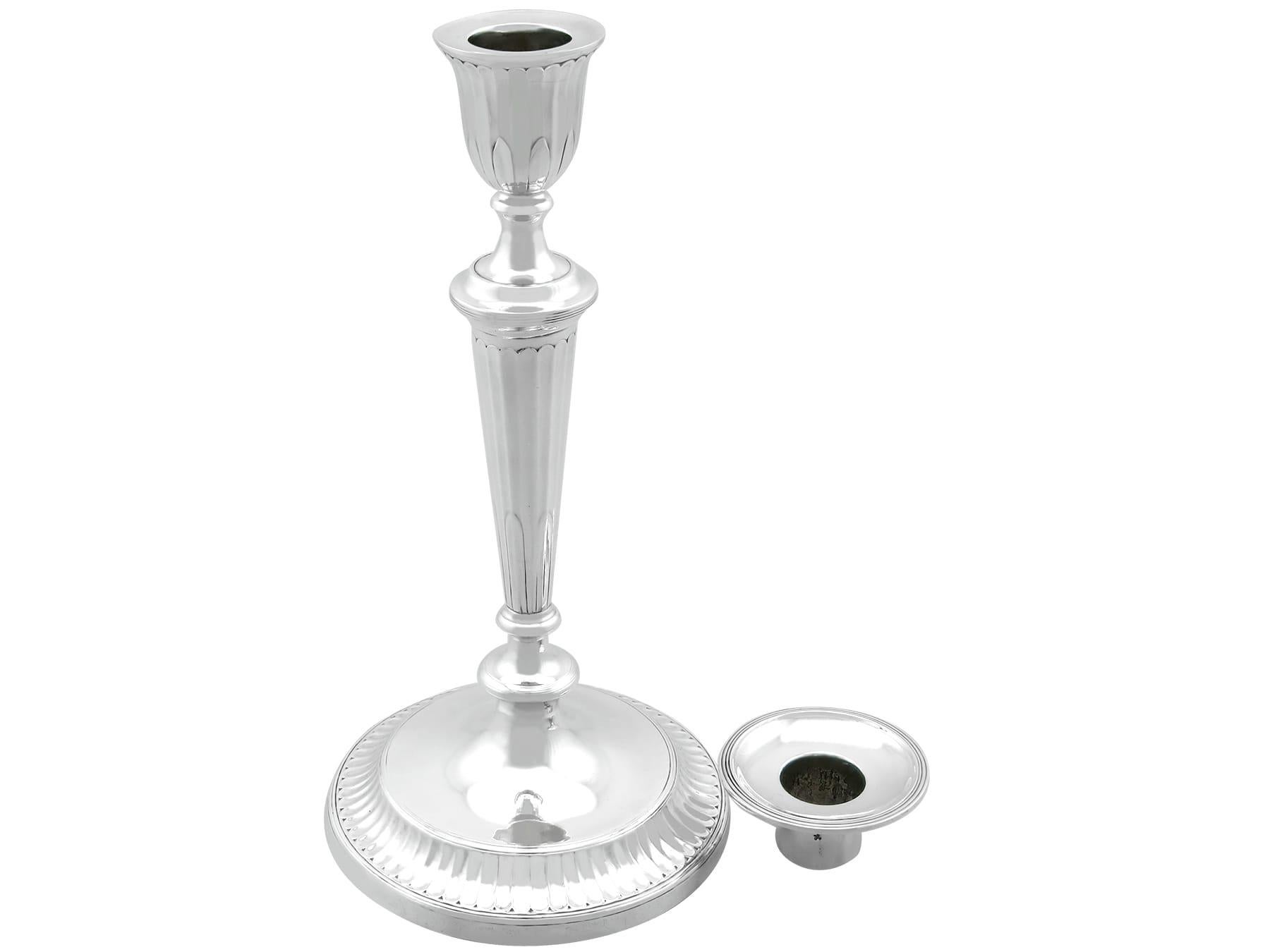 Antique Sterling Silver Candlesticks, '1919' at 1stDibs